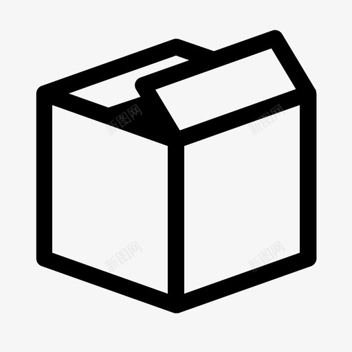 开箱送货弹出图标svg_新图网 https://ixintu.com 包裹 开箱 弹出 物流 送货 送货物流