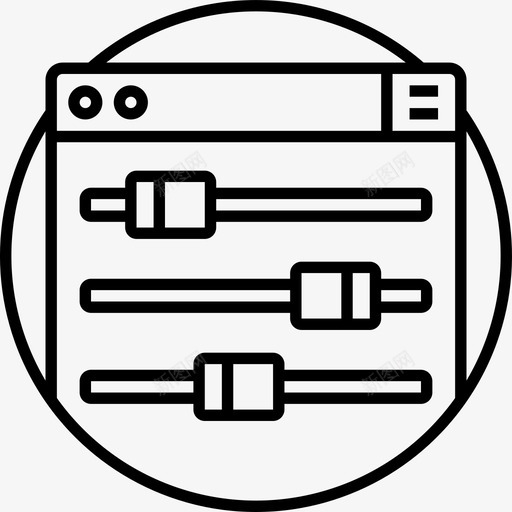 控制和开发编码选项图标svg_新图网 https://ixintu.com 圆线图标集合编程和编码 控制和开发 编码 编程 选项