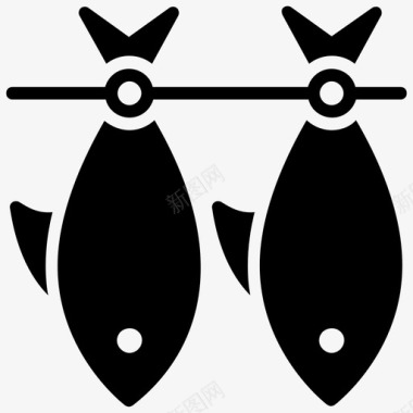 钓鱼食物海鲜图标图标