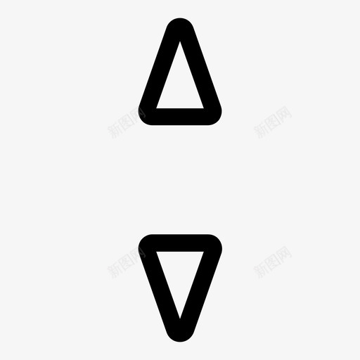 上下箭头选项图标svg_新图网 https://ixintu.com 三角形方向箭头 上下 方向 移动 箭头 选项