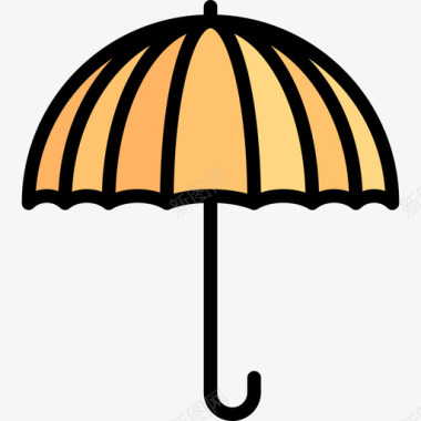 伞客户服务9线颜色图标图标