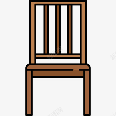 椅子家具16颜色128px图标图标