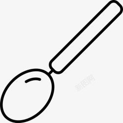 勺子玩具勺子晚餐食物图标高清图片