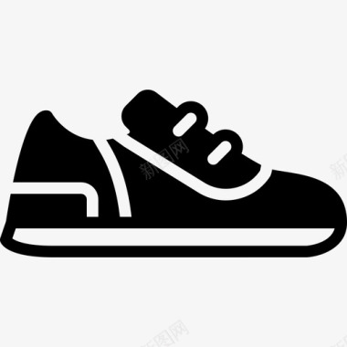 运动鞋男鞋3填充图标图标