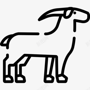 山羊动物28直系图标图标