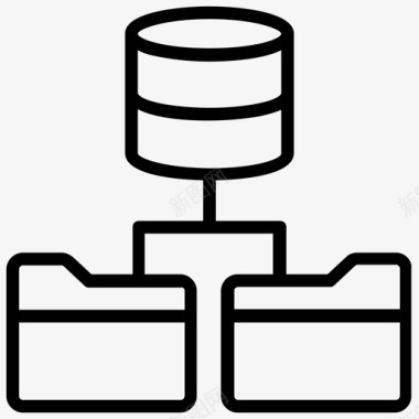 数据库网络数据库文件数据库文件夹图标图标