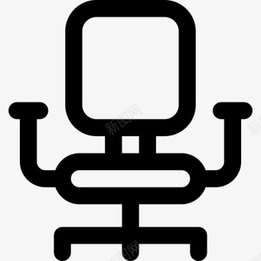 办公椅家具13直线型图标图标