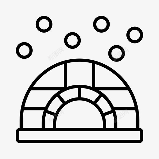 爱斯基摩高山北极图标svg_新图网 https://ixintu.com 冬天 冰屋 北极 爱斯基摩 雪屋 高山