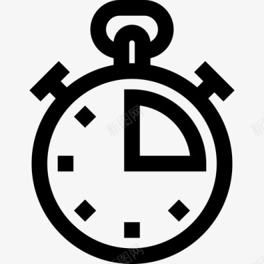 计时器共用8个线性图标图标