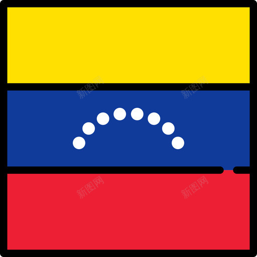 委内瑞拉国旗收藏3广场图标svg_新图网 https://ixintu.com 国旗收藏3 委内瑞拉 广场