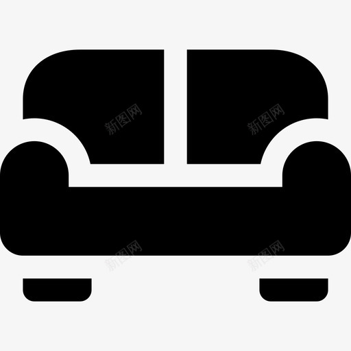 沙发家具17填充图标svg_新图网 https://ixintu.com 填充 家具17 沙发