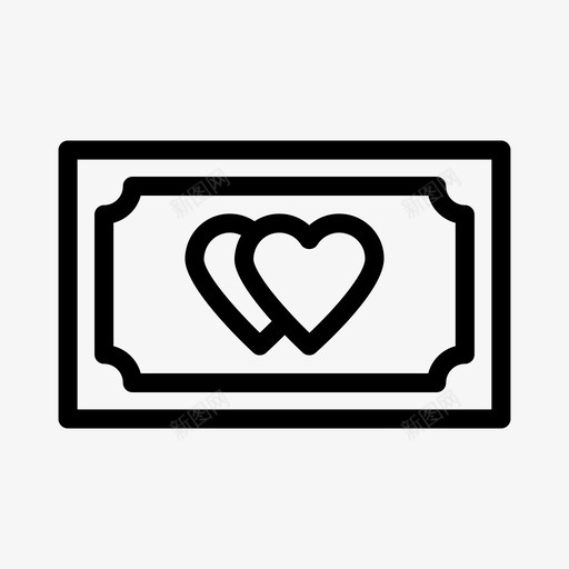 爱的货币现金金钱图标svg_新图网 https://ixintu.com 支付 爱情和浪漫 爱的货币 现金 金钱