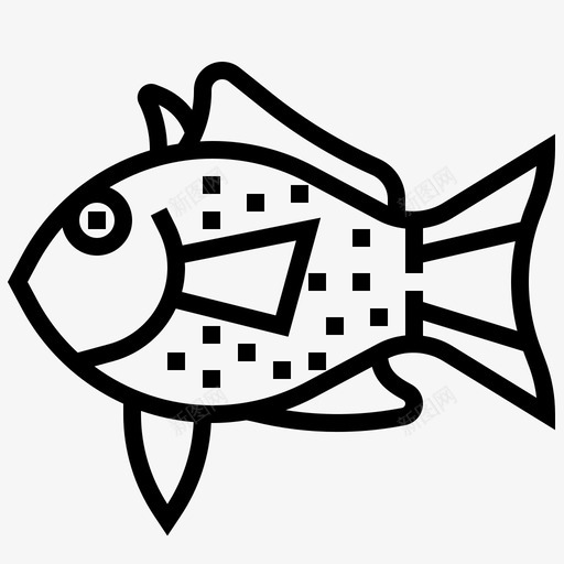 大西洋鱼动物水族馆图标svg_新图网 https://ixintu.com 动物 大西洋鱼 水族馆 海鲜 海鲜系列