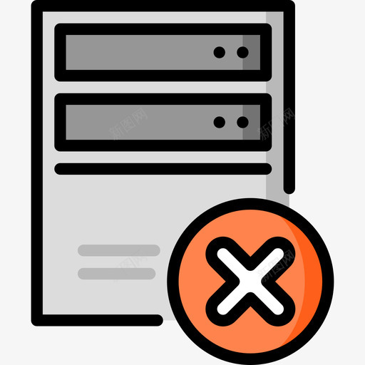 服务器交互3线性颜色图标svg_新图网 https://ixintu.com 交互3 服务器 线性颜色