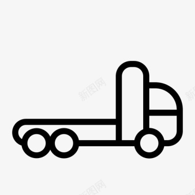卡车道路运输图标图标