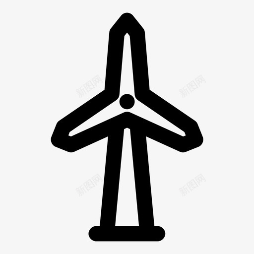 风力涡轮机荷兰语能源图标svg_新图网 https://ixintu.com 武力 磨坊 能源 能源大胆 荷兰语 风力涡轮机