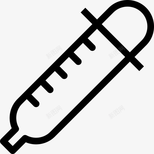 滴管医用12线性图标svg_新图网 https://ixintu.com 医用12 滴管 线性