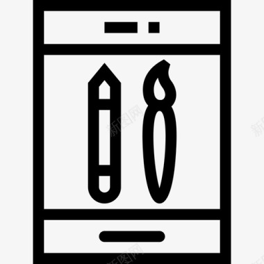 智能手机网页开发2线性图标图标