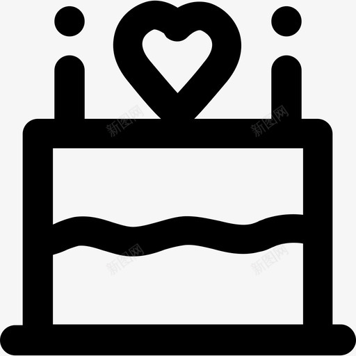 婚礼蛋糕爱情和浪漫7大胆圆形图标svg_新图网 https://ixintu.com 大胆圆形 婚礼蛋糕 爱情和浪漫7