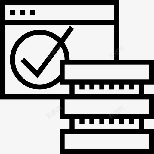 利润搜索引擎优化线性图标svg_新图网 https://ixintu.com 利润 搜索引擎优化 线性