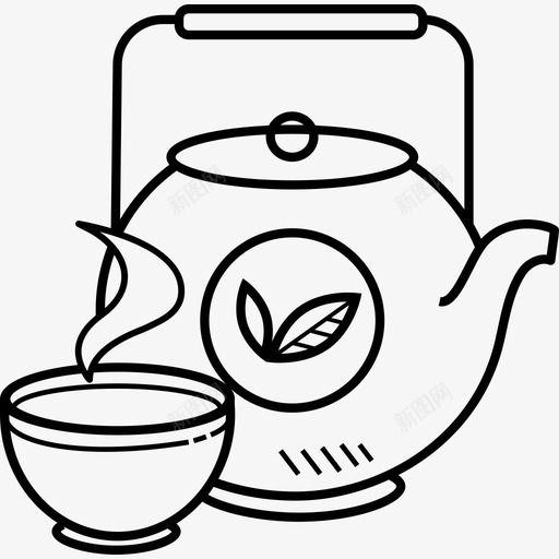 茶壶spa3手工制作图标svg_新图网 https://ixintu.com spa3 手工制作 茶壶