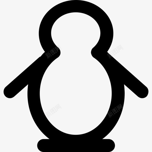 企鹅圣诞42粗体圆形图标svg_新图网 https://ixintu.com 企鹅 圣诞42 粗体圆形