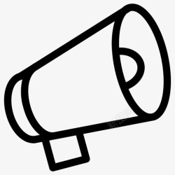 商务政务通知公示公告扬声器公告扩音器图标高清图片