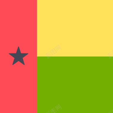 几内亚比绍国际旗帜4广场图标图标