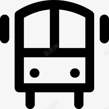 巴士旅行24加粗圆角图标图标