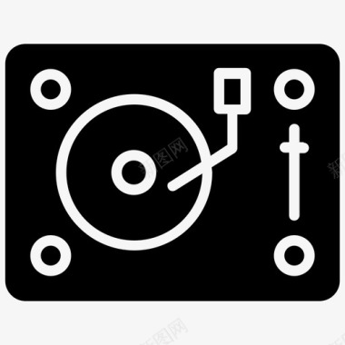 转盘dj控制器dj磁盘图标图标