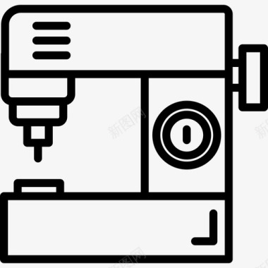 缝纫机工艺6直线图标图标