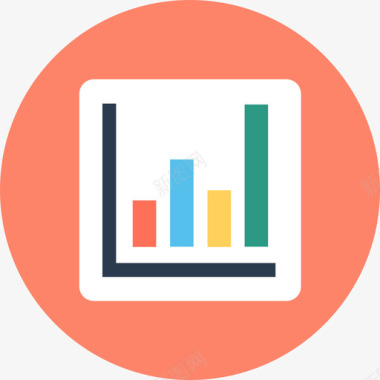 柱状图商业和金融11循环图标图标