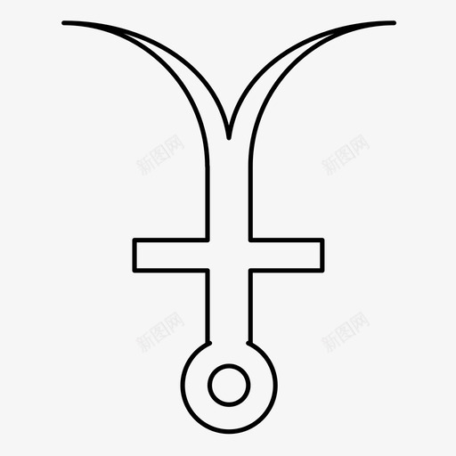 十字架锚信条图标svg_新图网 https://ixintu.com 信仰 信条 十字架 宗教象征 象征 锚