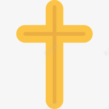 十字架复活节16平顶图标图标