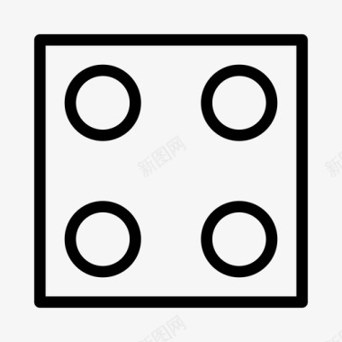 棋盘游戏赌场骰子方块图标图标