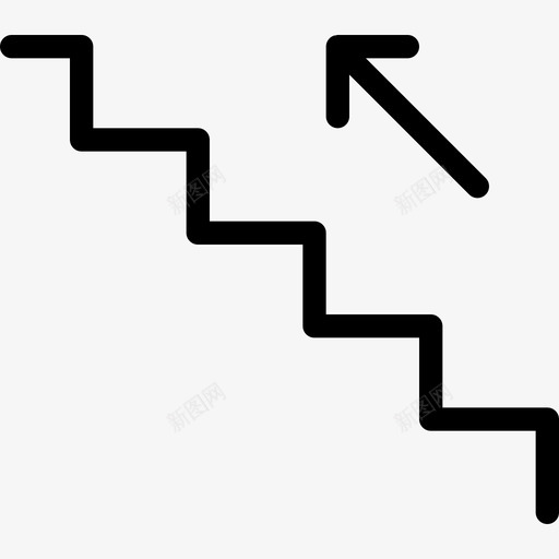 楼梯象形图3线形图标svg_新图网 https://ixintu.com 楼梯 线形 象形图3