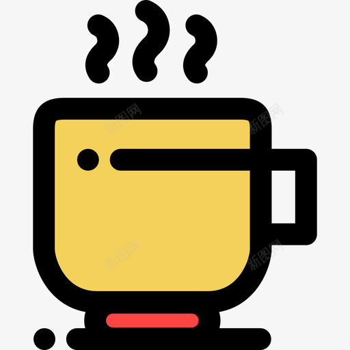 咖啡杯家居用品11线性颜色图标svg_新图网 https://ixintu.com 咖啡杯 家居用品11 线性颜色