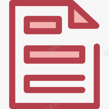 文档文本编辑器13红色图标图标