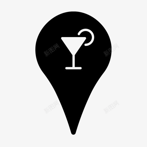 咖啡厅和酒廊位置饮料地点图标svg_新图网 https://ixintu.com 咖啡厅和酒廊位置 地点 地点和位置 饮料