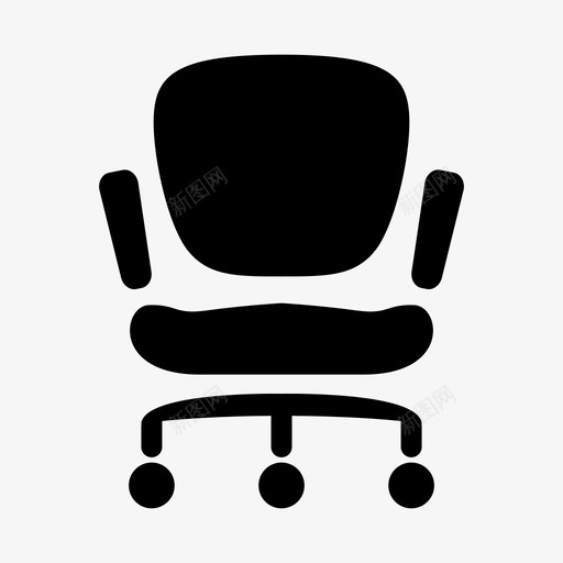 办公椅商务家具图标svg_新图网 https://ixintu.com 办公椅 商务 商务1 家具 座椅