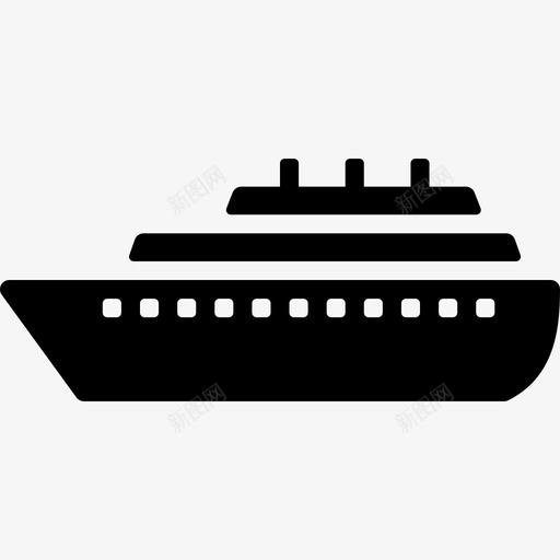 船运输18装满图标svg_新图网 https://ixintu.com 船 装满 运输18