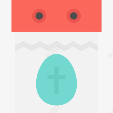 复活节复活节16平淡图标图标