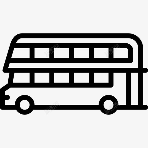 双层巴士17路直达图标svg_新图网 https://ixintu.com 17路 双层巴士 直达