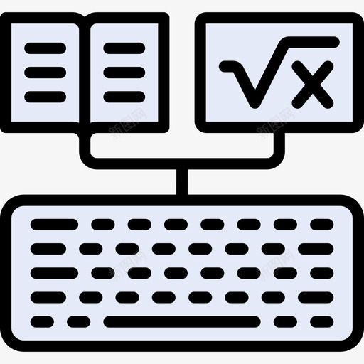 键盘elearning2线性颜色图标svg_新图网 https://ixintu.com elearning2 线性颜色 键盘