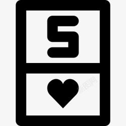 五4红心五部赌场赌博4概述图标高清图片