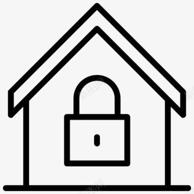 家庭安全家庭监控房屋安全图标图标