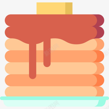 薄煎饼马地格拉斯平底图标图标