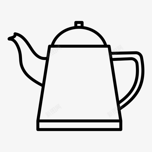 水壶厨房茶图标svg_新图网 https://ixintu.com 厨房 工具 水壶 茶