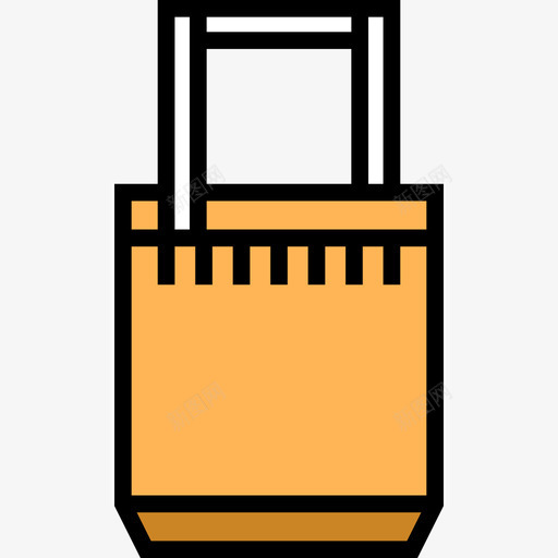 购物袋时髦款式10线性颜色图标svg_新图网 https://ixintu.com 时髦款式10 线性颜色 购物袋