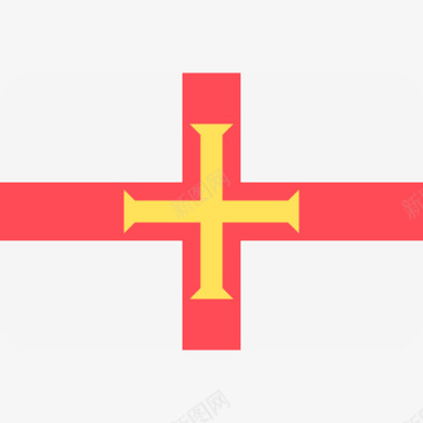 根西岛国际国旗6圆形矩形图标图标